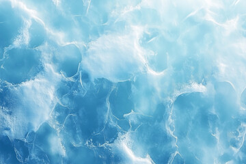 Obraz premium Aerial View of Frozen Winter Water Surface