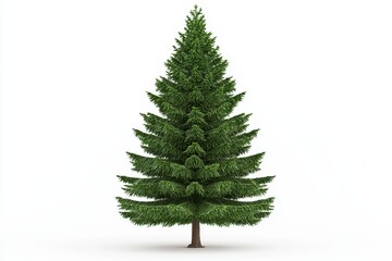 Obraz premium Hyperrealistic Coniferous Tree Digital Art Design