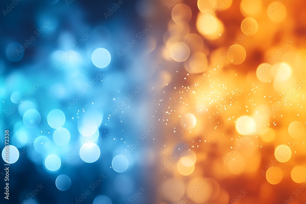 Canvas Prints dark blue design and orange gradient abstract background design banner with blur design