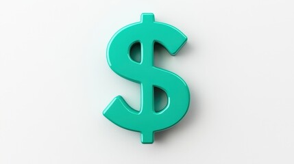 Obraz premium Bright Dollar Sign Icon in Modern Design