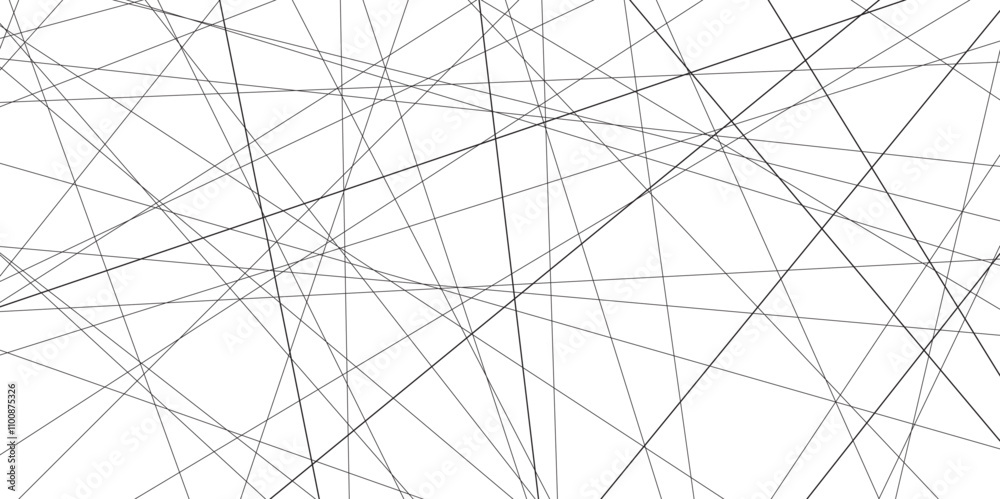 Fototapete Abstract black lines with white background. Creative and geometric shape with luxury pattern and paper texture design. abstract background with stripes for website design Technology background.	
