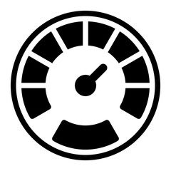 speedometer glyph icon
