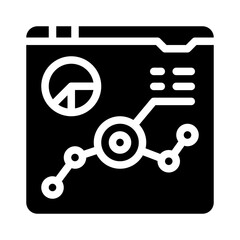 Line Chart glyph icon