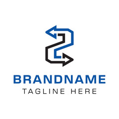 Fototapeta premium Initial Z Trading Arrow Logo, symbolizing growth, progress, and movement in trade