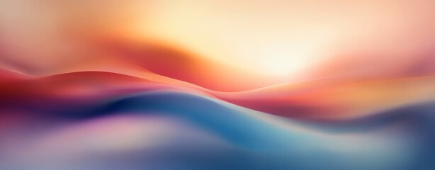Obraz premium Dreamy Pastel Abstract Background with Soft Colors and Gentle Waves