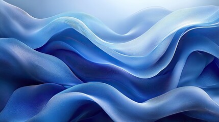 Obraz premium A smooth abstract blue background with elegant curves, creating a professional and modern look.