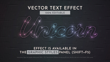 Firefly Editable Text Effect, Graphic Style