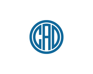 Fototapeta premium CAD logo design vector template. CAD