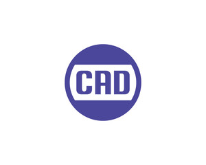 CAD logo design vector template. CAD