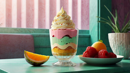 Delicious ice cream cone from Ice Cream For Breakfast Day