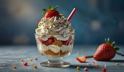 Delicious ice cream cone from Ice Cream For Breakfast Day