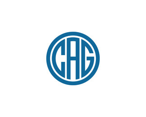 Fototapeta premium CAG logo design vector template. CAG
