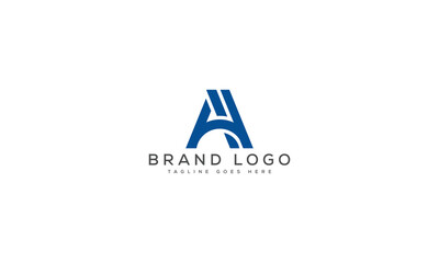 letter AA logo design vector template design for brand.