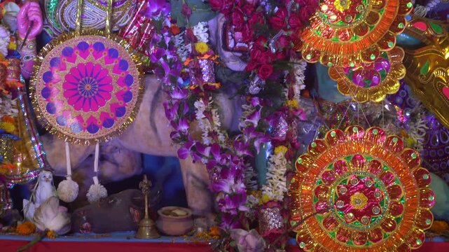 The biggest festival of West Bengal is Durga Puja with the idol of Durga Thakur. Durgapujo in West Bengal is famous all over the world. It is especially popular among Hindus.