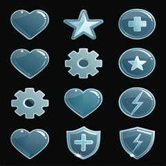 heart star etc con set