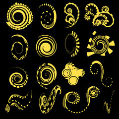 gold and black vector design 