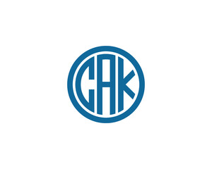 CAK logo design vector template. CAK