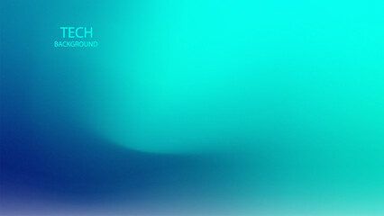 Abstract background. Green Blue Colour Gradient. Monitor display tech wallpaper. Glowing and reflect neon lights. Future technology.