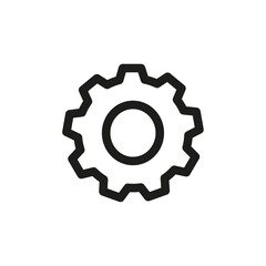Obraz premium Settings icon Symbol mark in Outline style