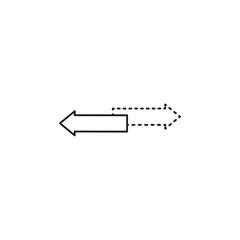 Transfer arrows icon Symbol mark in Outline style