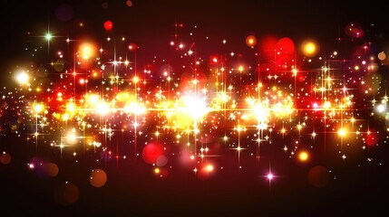 Obraz premium Festive Sparkling Lights Holiday Background Design