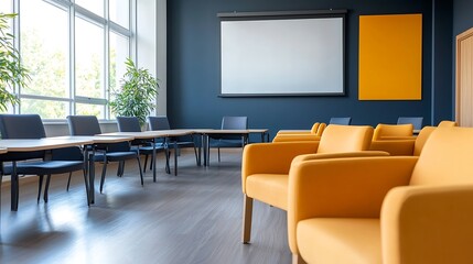 Bright modern office setup for business meetings a collaborative design perspective