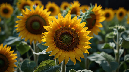 sunflowers in the field