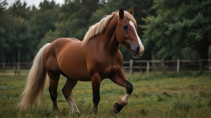 Obraz premium Majestic Horse in Field