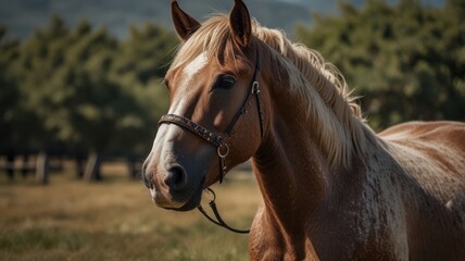 Obraz premium Majestic Horse in Field