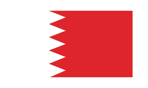 Bahrain flag transparent png. Symbol Bahrain ,template for banner,card,advertising ,promote, vector illustration