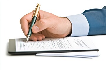 A personal finance blogger writing tips while analyzing data on charts and spreadsheets displayed on a laptop