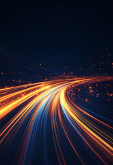 Abstract background with bokeh Vibrant Motion Trails

