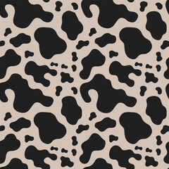 Cowhide seamless pattern - Modern animal print background