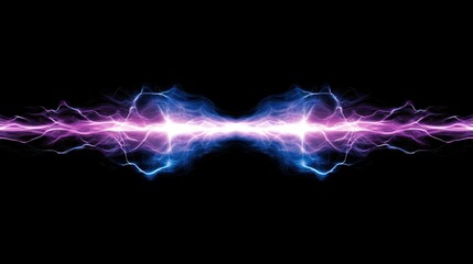 view of a dynamic energy flow of light beams