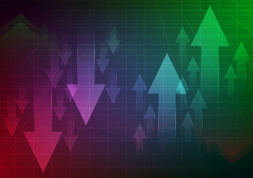 Business financial graph background. Stock market investment Up and Down concept. Design for chart economy finance and technology.
