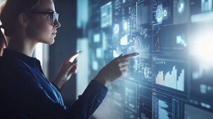 Colleagues using a collaborative digital whiteboard, strategizing