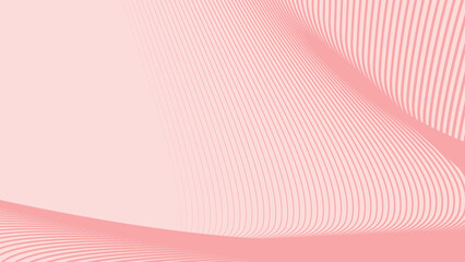 Light Pink with stripes wave lines abstract background for backdrop or presentation
