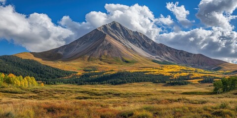 Glowing clouds Rocky ridge Time-lapse of clouds movin