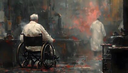 Diverse workers in industrial setting.