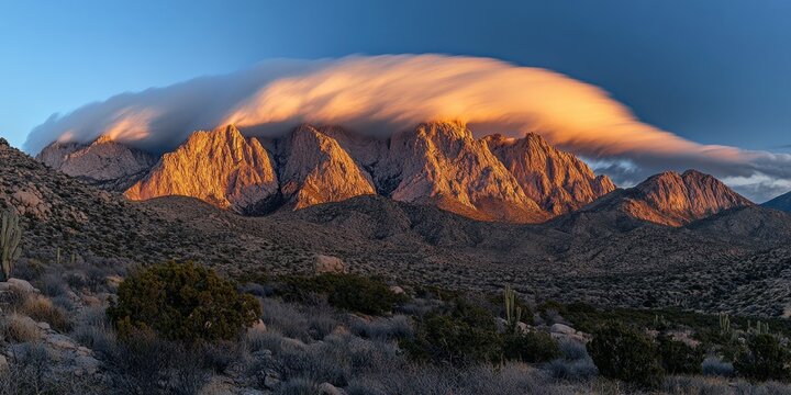 Rolling clouds Mountain ridge Time-lapse of clouds mo