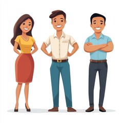 Obraz premium Happy Diverse Business Team Smiling Colleagues Teamwork Success Portrait