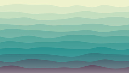 Obraz premium Ocean coloured wave patterned background with a flowing design