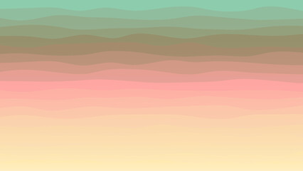 Pink, lime and yellow coloured wave patterned background with a flowing design