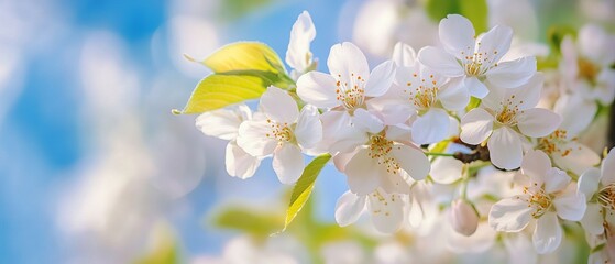 Obraz premium Stunning cherry blossom tree adorned with tender pink flowers in full spring bloom