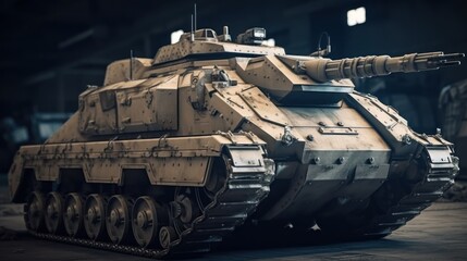 Advanced Military Tank: Futuristic Warfare Machine