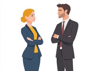 Fototapeta premium Business Colleagues Professional Teamwork Corporate Communication Office Interaction Serious