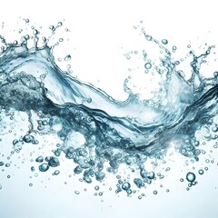 Obraz premium Splash of water on white background