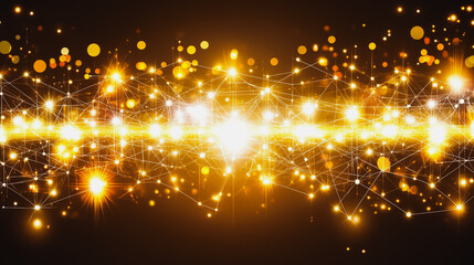 Obraz premium Abstract digital background electromagnetic wave background Innovation digital wave background information technology background The background is the background. gradient wave digital wave banner