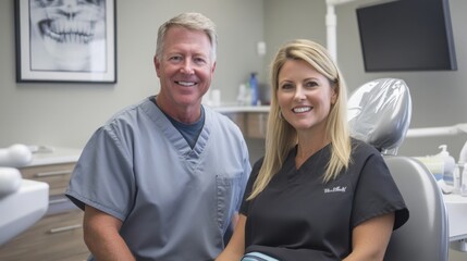Obraz premium Dental Professionals: Providing Excellent Care and Smiles