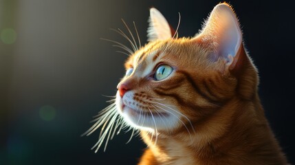 Grooming a red Bengal cat with a specialized brush, showcasing its vibrant fur and striking green eyes, emphasizing the importance of pet care and well-being.